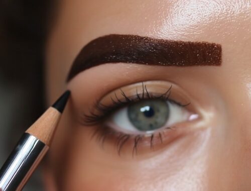 how to shape eyebrows with pencil