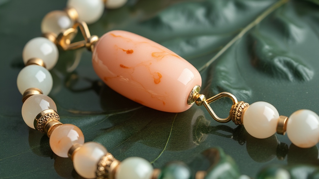 peach beauty natural jade roller