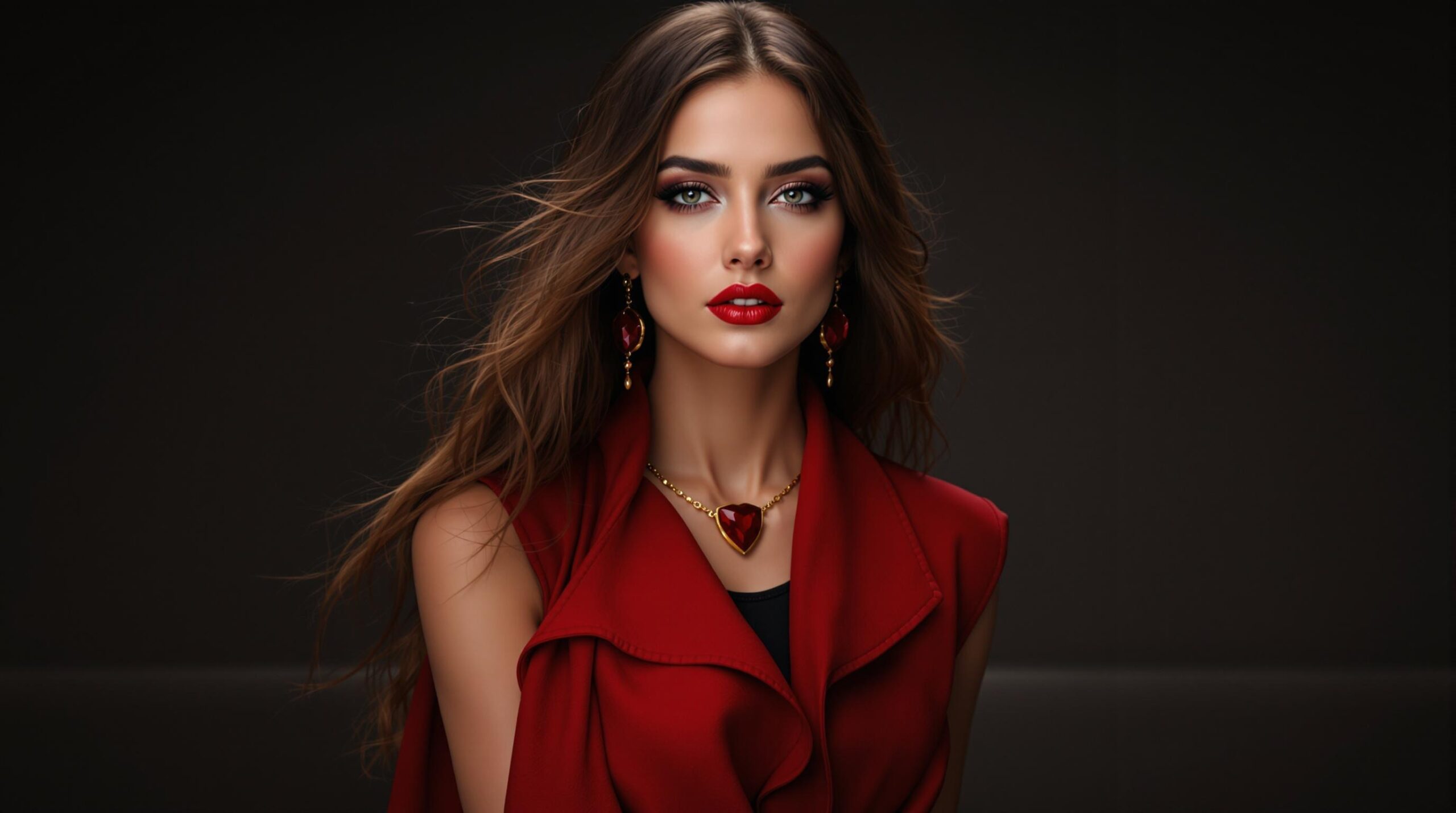 total look rouge